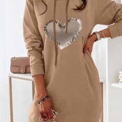 long sleeve hooded sweatshirt dress HF1210-02-01