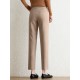 Contrast Pocket Step Hem Tailored Pants For Women